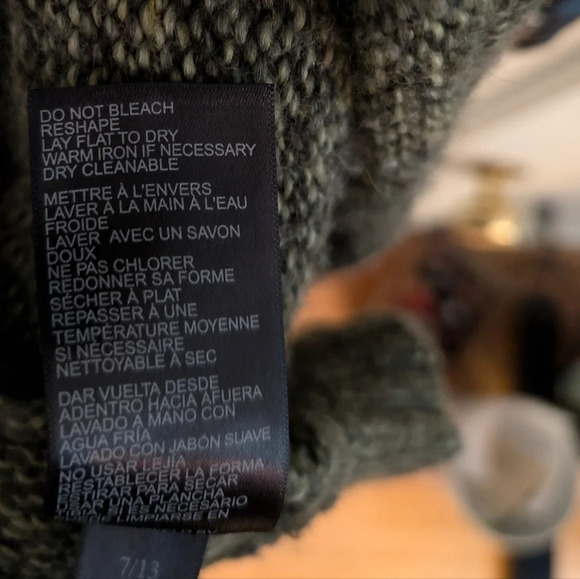 Karl Lagerfeld Khaki & Faux leather  cardigan Medium - Picture 5 of 8